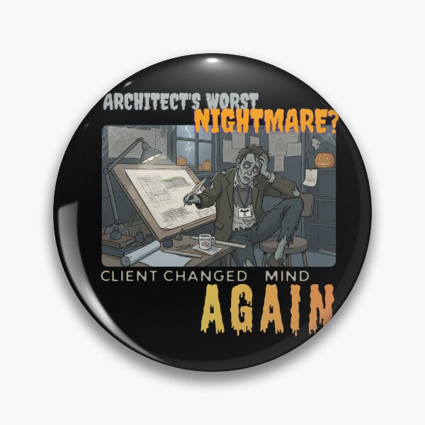 Artikelvorschau, Halloween-Architekt-Shirt, schlimmster Albtraum entworfen und verkauft von BlueprintBold.