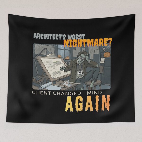Item preview, Halloween Architect Shirt, Worst Nightmare designed and sold by BlueprintBold.