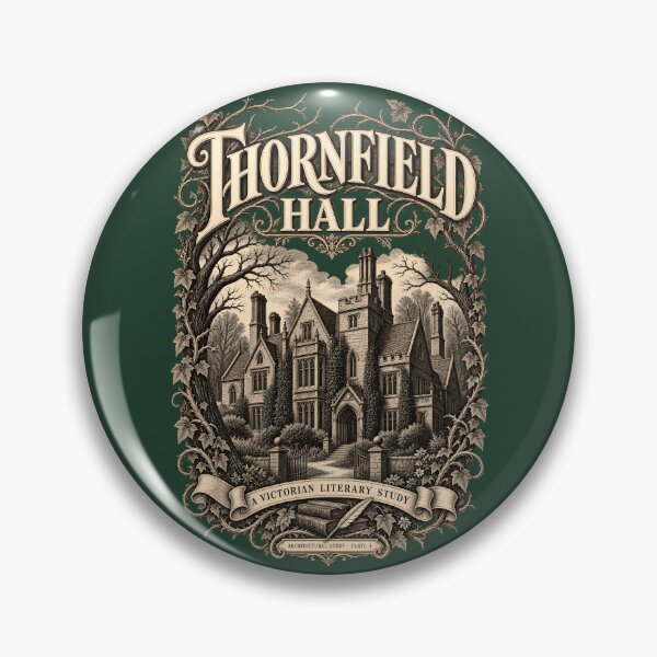 Item preview, Thornfield Hall – Vintage Jane Eyre Gothic Architecture Illustration designed and sold by AmiGraph.