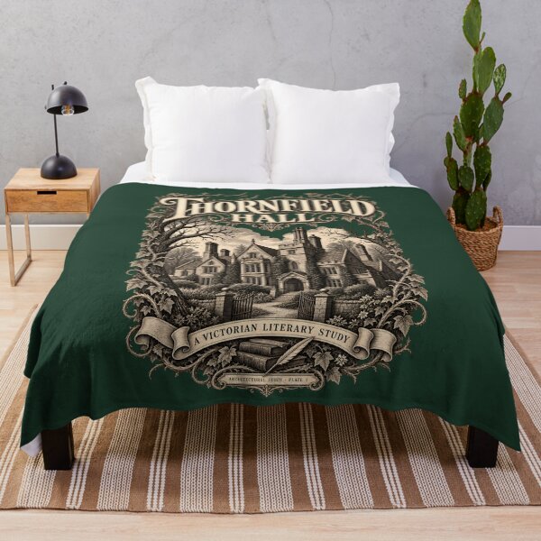 Item preview, Thornfield Hall – Vintage Jane Eyre Gothic Architecture Illustration designed and sold by Creatiforge.