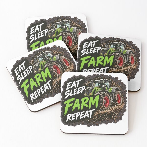 Item preview, Eat Sleep Farm Repeat designed and sold by Veyro Design.