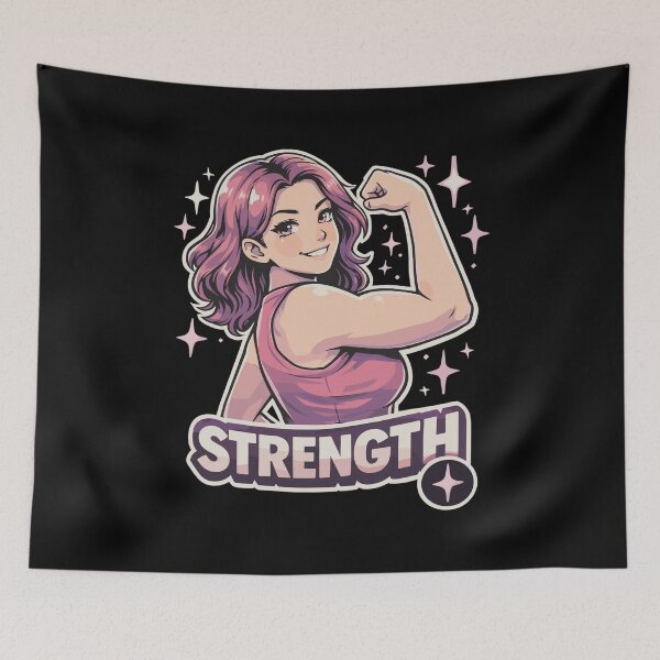 Item preview, Anime Girl Power & Strength – Female Empowerment designed and sold by Pineapple-Tree.