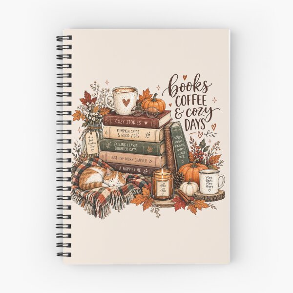 Item preview, Fall Bookish, Cozy Autumn Reading Book Lover, Cute Fall Reader Aesthetic, Warm Seasonal Gift for Bookworms designed and sold by Quiajia.
