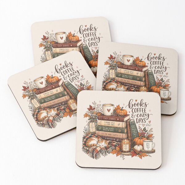 Item preview, Fall Bookish, Cozy Autumn Reading Book Lover, Cute Fall Reader Aesthetic, Warm Seasonal Gift for Bookworms designed and sold by Quiajia.