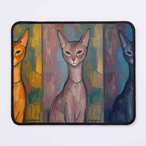 Item preview, Cat Triptych Modigliani Style  - Elongated Feline designed and sold by Abeshinobi.
