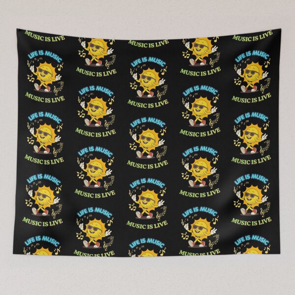 Item preview, Live Is Music Music Is Live Funny Gifts For Music Fans designed and sold by zebek-design.