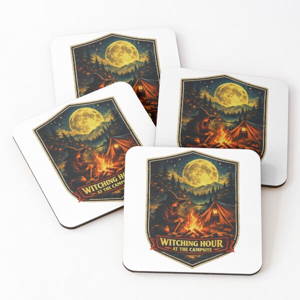 Item preview, Witching Hour at the Campsite – Midnight Forest Magic designed and sold by GabeMountainArt.