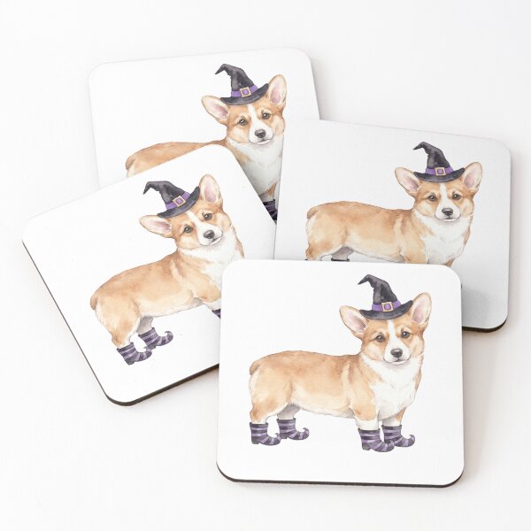 Item preview, Spooky Corgi Witch designed and sold by Tiffany Roy.