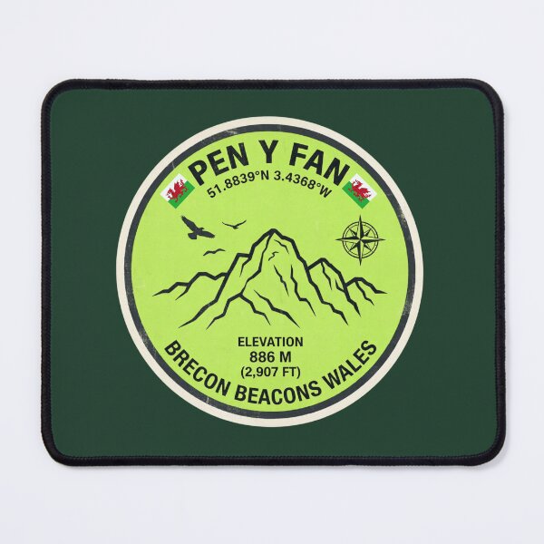 Item preview, Pen Y Fan Brecon Beacons Wales Mountain Elevation 886m designed and sold by jeshands.
