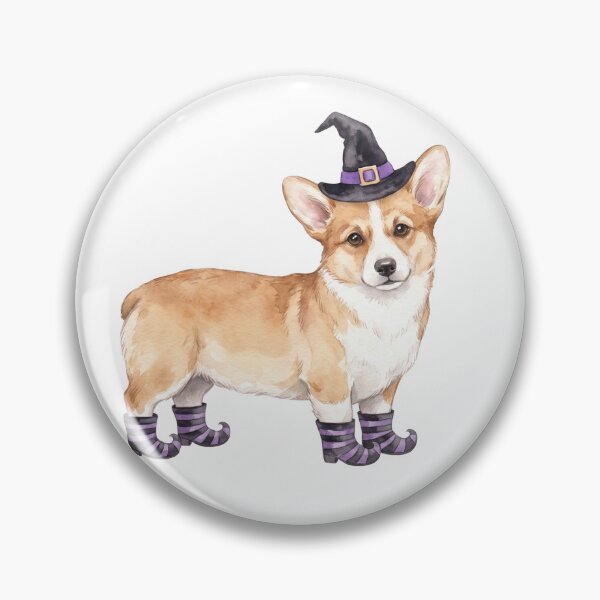Artikelvorschau, Gruselige Corgi-Hexe entworfen und verkauft von Tiffany Roy.