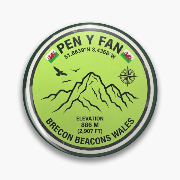 Item preview, Pen Y Fan Brecon Beacons Wales Mountain Elevation 886m designed and sold by jeshands.