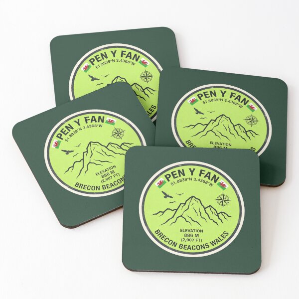 Item preview, Pen Y Fan Brecon Beacons Wales Mountain Elevation 886m designed and sold by jeshands.