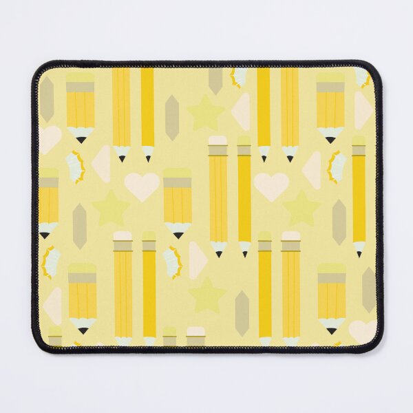 Item preview, Sweet School Days – Pastel Pencils & Hearts Pattern | Yellow designed and sold by Frohyou.