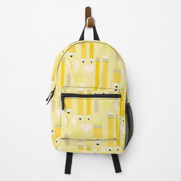 Item preview, Sweet School Days – Pastel Pencils & Hearts Pattern | Yellow designed and sold by Frohyou.