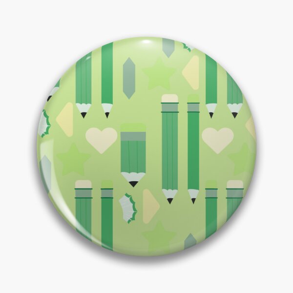 Item preview, Sweet School Days – Pastel Pencils & Hearts Pattern | Green designed and sold by Frohyou.