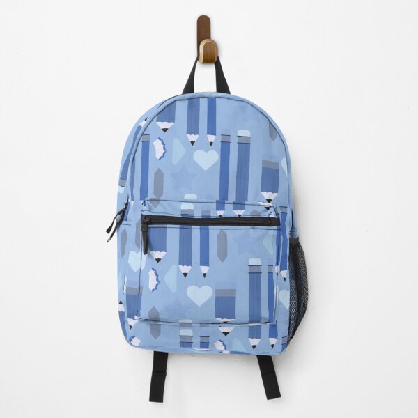 Item preview, Sweet School Days – Pastel Pencils & Hearts Pattern | Blue designed and sold by Frohyou.