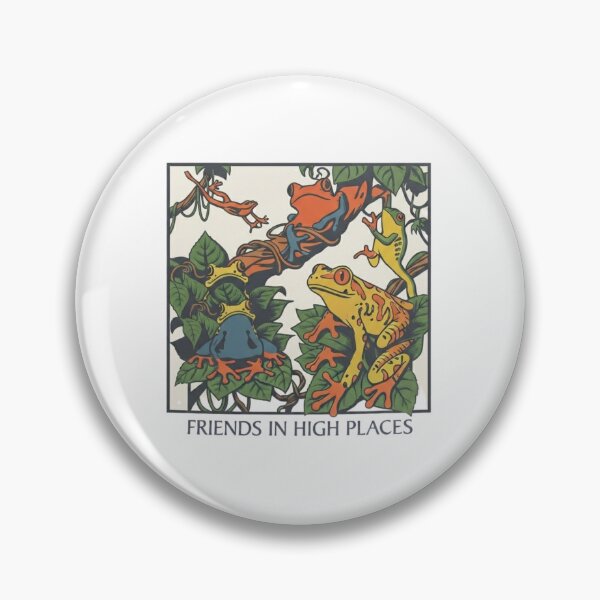 Item preview, Friends in High Places Frog 90s, Colorful Tree Frog Graphic designed and sold by DesignDenDo ⭐⭐⭐⭐⭐.