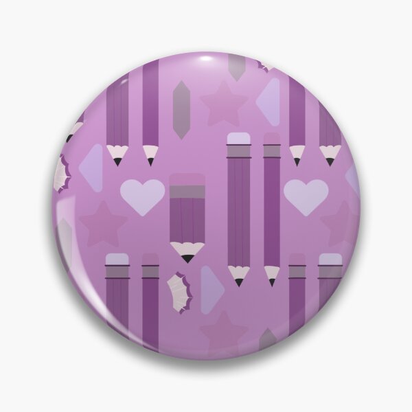 Item preview, Sweet School Days – Pastel Pencils & Hearts Pattern | Purple designed and sold by Frohyou.