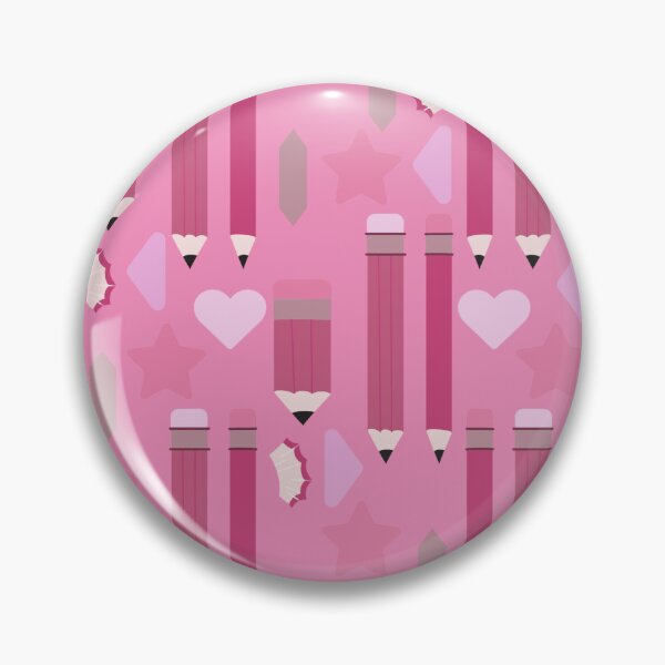 Item preview, Sweet School Days – Pastel Pencils & Hearts Pattern | Pink designed and sold by Frohyou.
