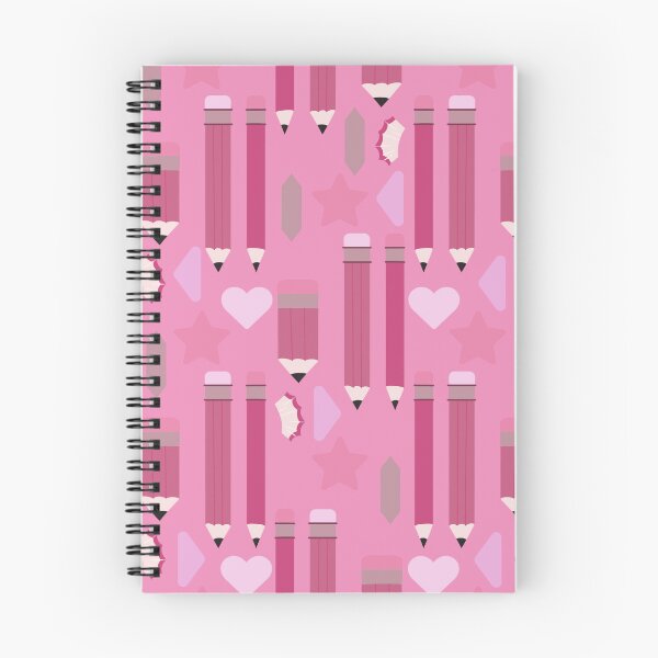 Item preview, Sweet School Days – Pastel Pencils & Hearts Pattern | Pink designed and sold by Frohyou.