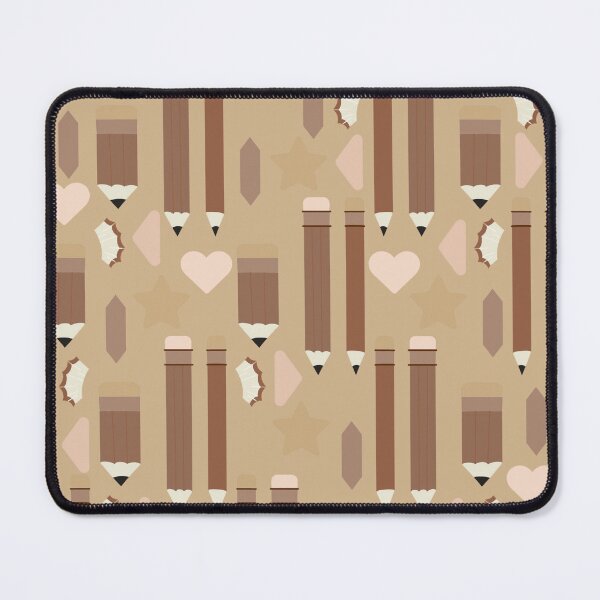 Item preview, Sweet School Days – Pastel Pencils & Hearts Pattern | Brown designed and sold by Frohyou.