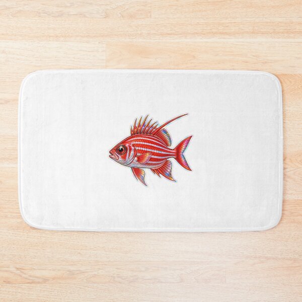 Item preview, Holographic Squirrelfish Red Reef Fish Art designed and sold by KenworksDigital.