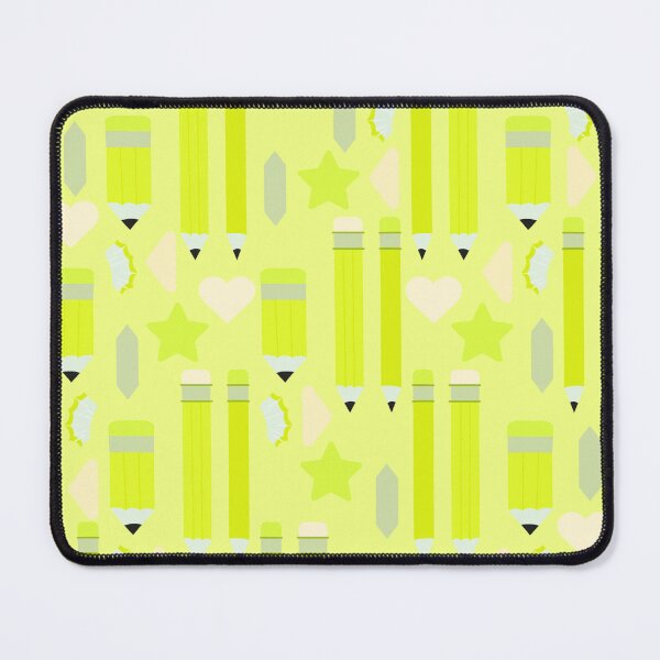 Item preview, Sweet School Days – Pastel Pencils & Hearts Pattern | Chartreuse designed and sold by Frohyou.