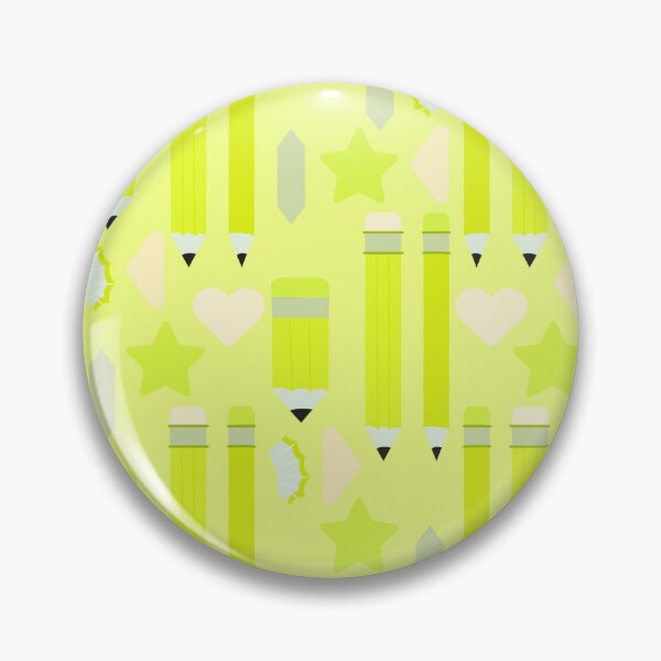 Item preview, Sweet School Days – Pastel Pencils & Hearts Pattern | Chartreuse designed and sold by Frohyou.