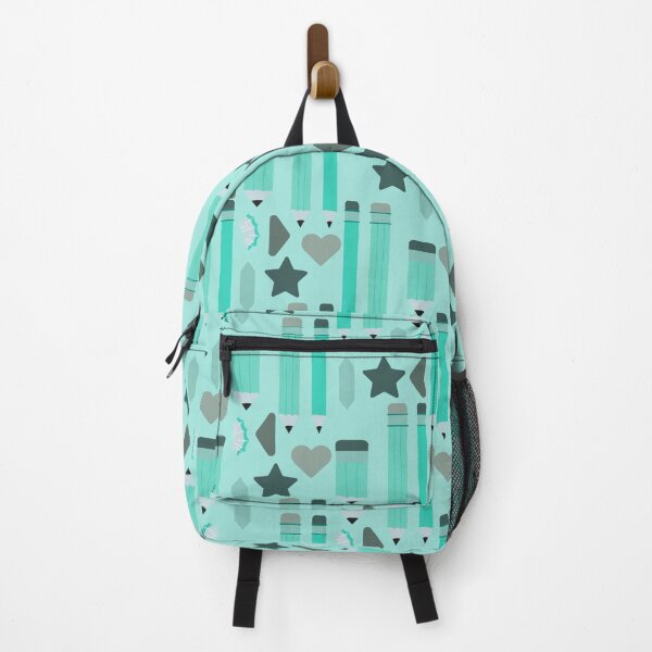 Item preview, Sweet School Days – Pastel Pencils & Hearts Pattern | Teal designed and sold by Frohyou.