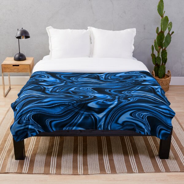 Item preview, Blue and black liquid marble designed and sold by iRenza.