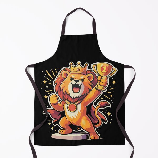 Item preview, Cute lion in a victory pose | Courageous comic designed and sold by Pineapple-Tree.