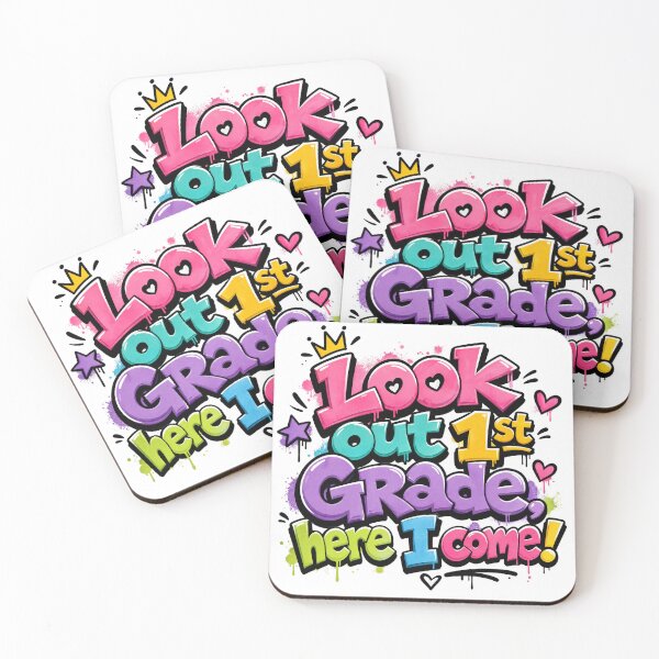 Item preview, Look Out 1st Grade, Here I Come – Colorful Back to School designed and sold by MomParentADHD.