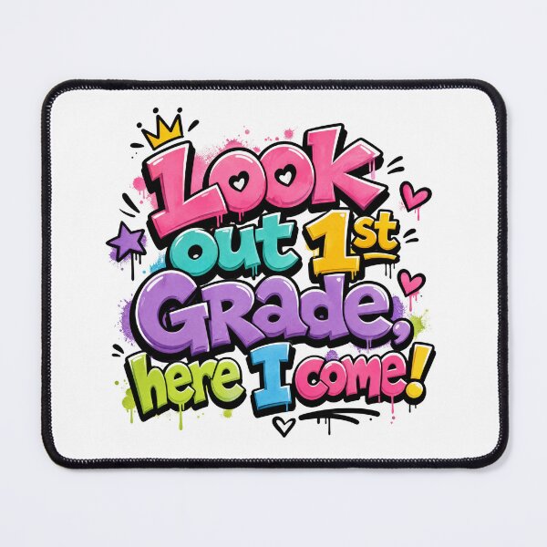 Item preview, Look Out 1st Grade, Here I Come – Colorful Back to School designed and sold by MomParentADHD.
