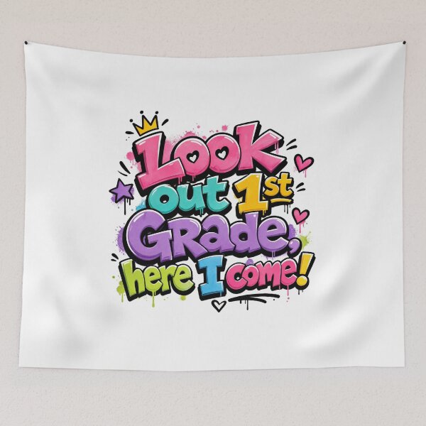 Item preview, Look Out 1st Grade, Here I Come – Colorful Back to School designed and sold by MomParentADHD.