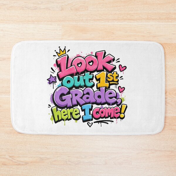 Item preview, Look Out 1st Grade, Here I Come – Colorful Back to School designed and sold by MomParentADHD.