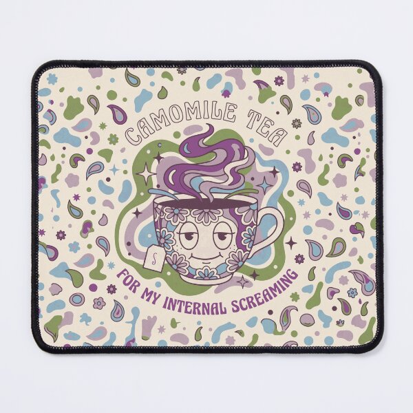 Item preview, Retro Chamomile Mug for the Inner Scream - Light Colors Edition designed and sold by Shyla Marsare.
