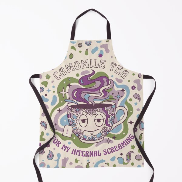Item preview, Retro Chamomile Mug for the Inner Scream - Light Colors Edition designed and sold by Shyla Marsare.