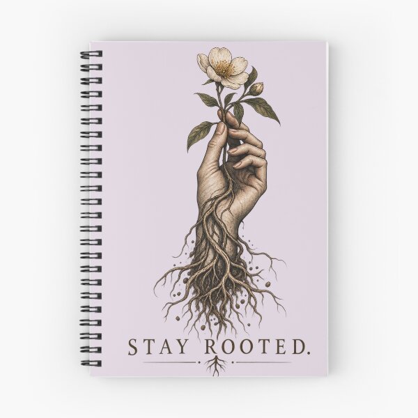 Item preview, Stay Rooted – Hand & Flower Botanical Art designed and sold by Lumvero.