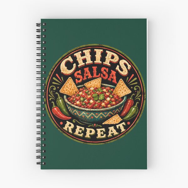 Item preview, Chips Salsa Repeat - Vintage Mexican Food Emblem designed and sold by Apex & Anthem .