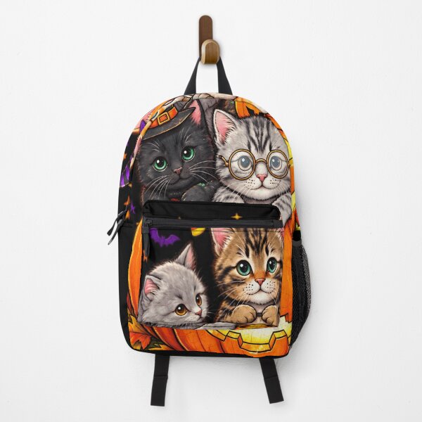Item preview, Cute Cats On Pumpkin Halloween Spooky Kitten Art designed and sold by DailySparks.