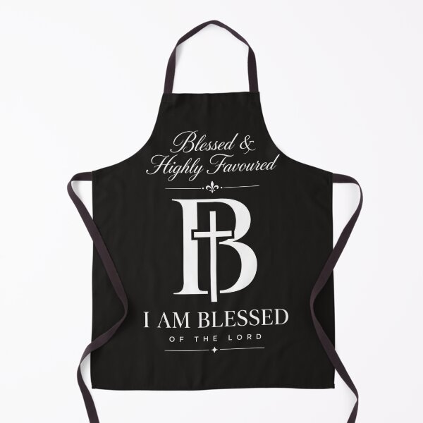 Item preview, Blessed & Highly Favoured Christian Cross Monogram designed and sold by KINGDOM GOLD STUDIO.