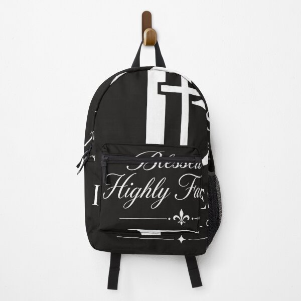 Item preview, Blessed & Highly Favoured Christian Cross Monogram designed and sold by KINGDOM GOLD STUDIO.