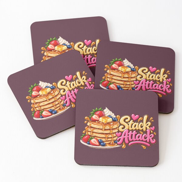 Item preview, Stack Attack – Cute Pancake Breakfast Lover Design designed and sold by HO•Designs.
