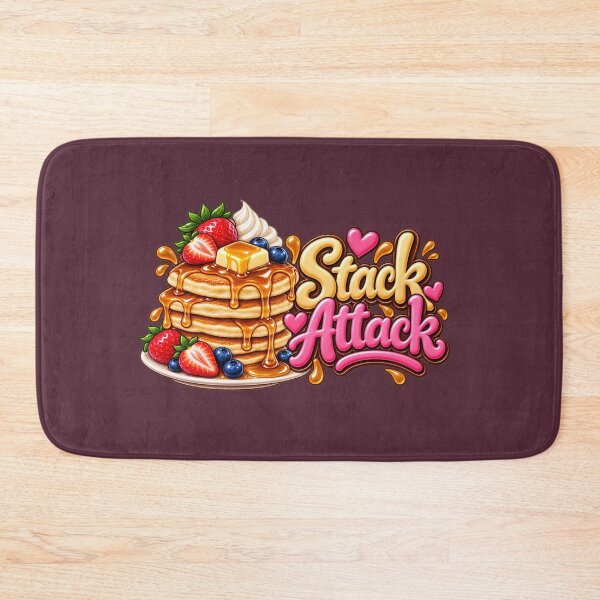 Item preview, Stack Attack – Cute Pancake Breakfast Lover Design designed and sold by HO•Designs.