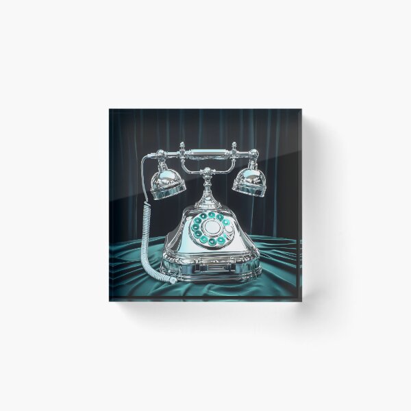 Item preview, 3d Render Of Chrome Retro Telephone Digital designed and sold by Checho30.