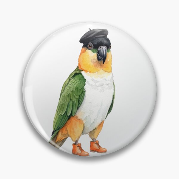 Item preview, Caique Parrot Beret designed and sold by Tiffany Roy.