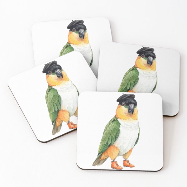 Item preview, Caique Parrot Beret designed and sold by Roy & Tiffany.