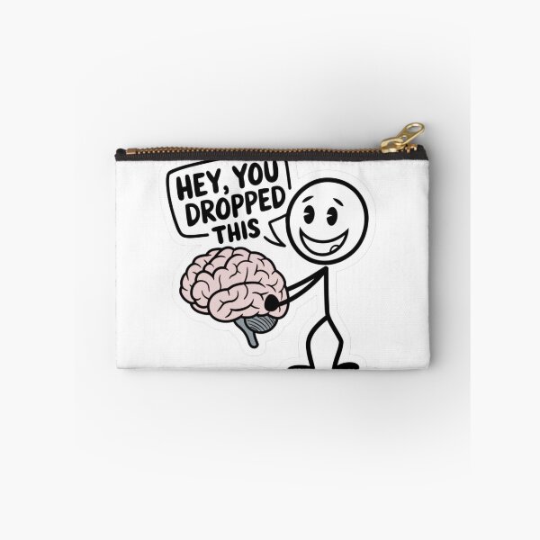 Item preview, Funny Brain Dropped This Meme – Sarcastic Mental Health Humor Cartoon designed and sold by Kruti Collection.