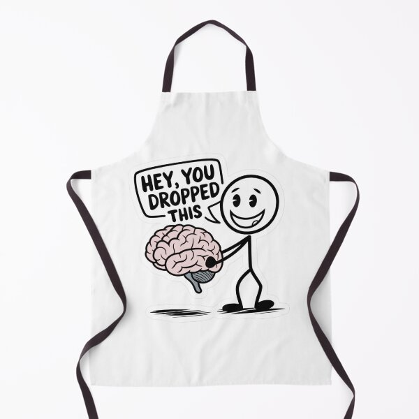 Item preview, Funny Brain Dropped This Meme – Sarcastic Mental Health Humor Cartoon designed and sold by Kruti Collection.