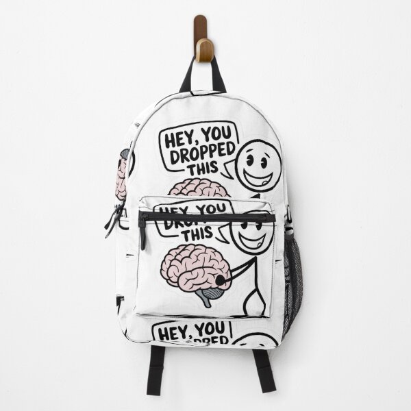 Item preview, Funny Brain Dropped This Meme – Sarcastic Mental Health Humor Cartoon designed and sold by Kruti Collection.